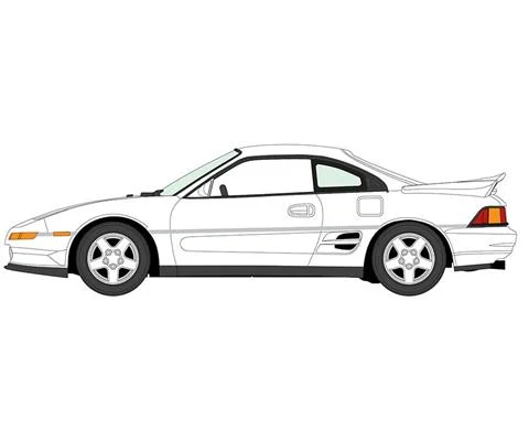 1992 Toyota MR2 Turbo in Super White - JOHNNY LIGHTNING