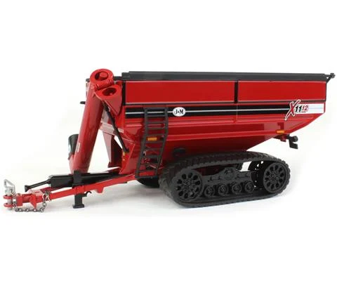J M X1112 Grain Cart with Tracks in Red - SPECCAST