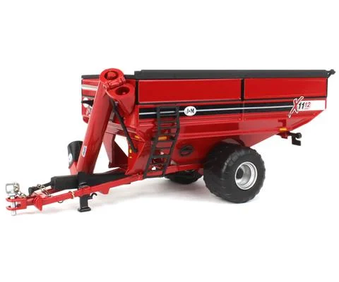 J M X1112 Grain Cart with Single Wheels in Red - SPECCAST