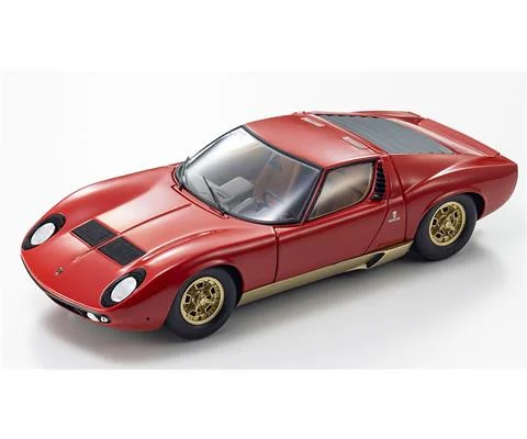 1966 Lamborghini Miura P400 in Red and Gold - KYOSHO
