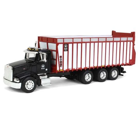 Peterbilt 385 in Black with Meyer 8126RT Boss Forage Box - SPECCAST