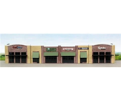 Modern Strip Mall Building Model Kit - SUMMIT