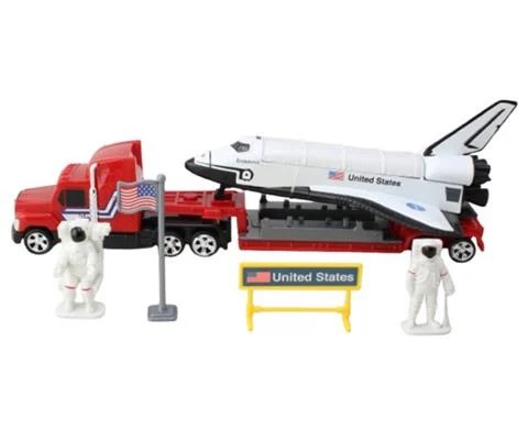 Space Shuttle with Transporter Truck Playset - DARON