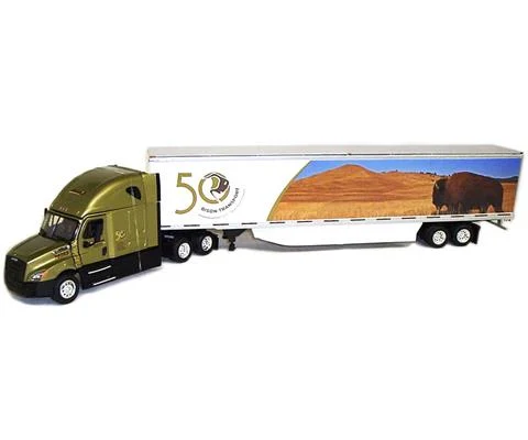 Bison - Freightliner Cascadia Evolution Sleeper with 53 Dry Van Trailer