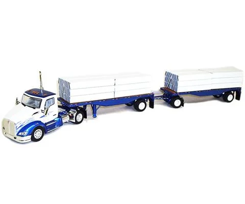Kenworth T680 Day Cab with Double Flats and Drywall Load - TONKIN