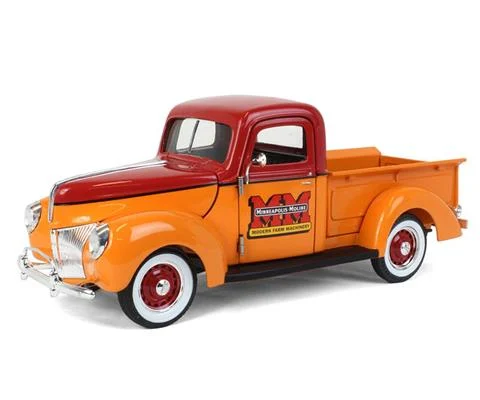 Minneapolis Moline - 1940 Ford Pickup in Golden Yellow and Red