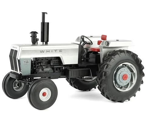 White 2-150 Open Station Tractor in Silver Stripe with Single Wheels