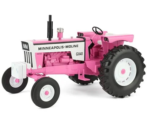 Minneapolis Moline G840 Tractor in Pink - SPECCAST