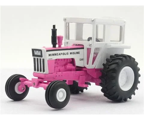 Minneapolis Moline G840 Wide Front Tractor in Pink with Cab - SPECCAST