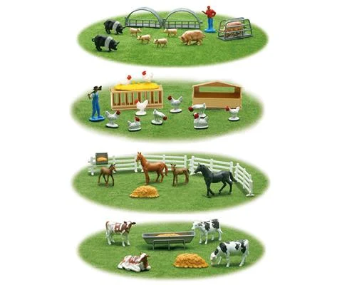 Farm Animal Playsets - 24 Pieces in a non-Returnable Factory Sealed Case