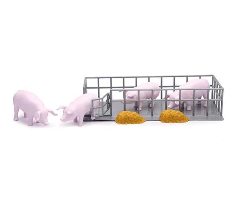 American Landrace Hog Feeding Playset - NEW-RAY
