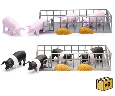 Country Life Pig Feeding Playset - 12-Piece Assortment