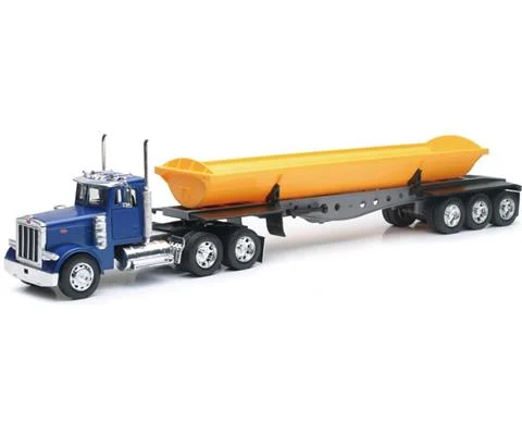 Peterbilt 379 Semi Truck with a Side Dump Trailer - NEW-RAY