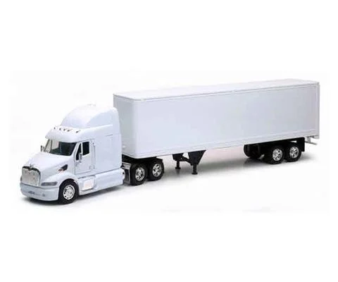 Peterbilt 387 Semi Truck in Blank White - NEW-RAY
