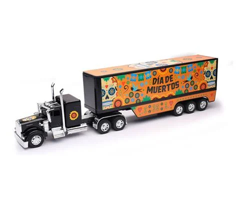 Dia De Los Muertos - Kenworth W900 Sleeper Cab with 3-Axle Trailer
