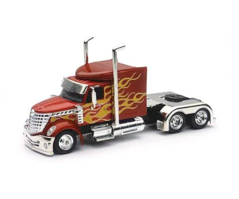 International Lonestar in Red with Yellow Flames - NEW-RAY