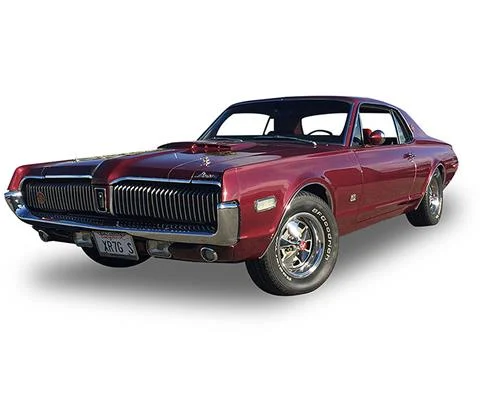1968 Mercury Cougar XR7G in Black Cherry - SUNSTAR