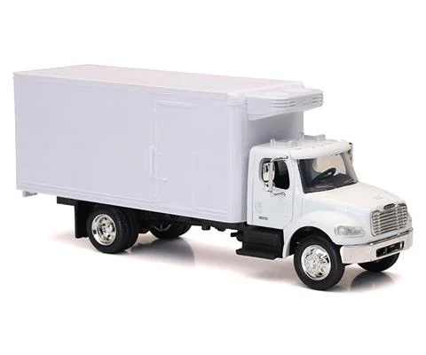 Freightliner Box Truck with Refrigeration Unit in White - NEW-RAY
