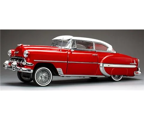 1954 Chevrolet Bel Air Hard Top Coupe Lowrider in Red - SUNSTAR