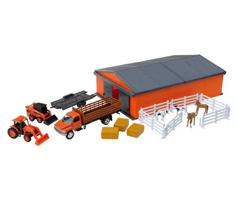 Kubota Machine Shed Farm Playset - NEW-RAY
