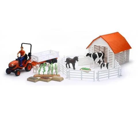 Kubota Lawn Tractor Playset - NEW-RAY