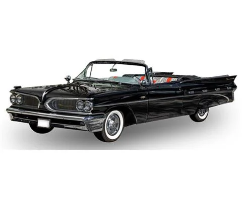 1959 Pontiac Bonneville Open Convertible in Regent Black - SUNSTAR