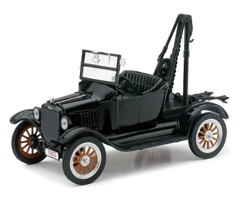 1923 Ford Model T Tow Truck in Black - NEW-RAY