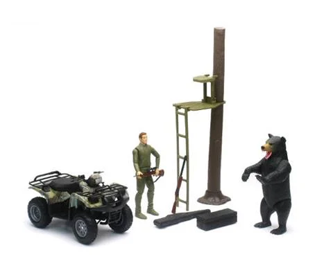 Bear Hunting Playset with ATV - NEW-RAY