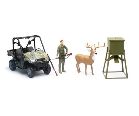 Deer Hunting Playset with Side-by-Side ATV