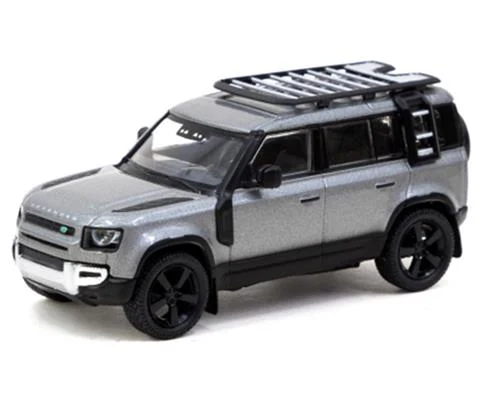 Land Rover Defender 110 in Dark Gray Metallic - TARMAC WORKS