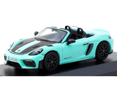 Porsche 718 Spyder RS in Turquoise and Black - TARMAC WORKS