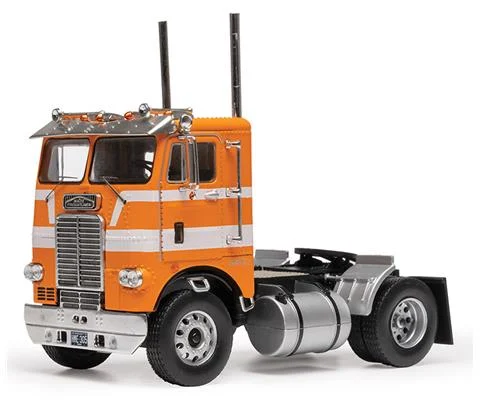 1976 Freightliner COE in Orange and White - Cab Only