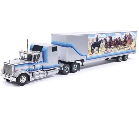1980 GMC General Koffer-SZ Sleeper Cab and Box Trailer With Western Deco