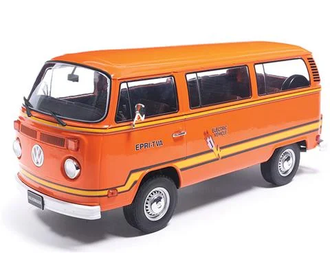 1978 Volkswagen Type 2 Bus Elektrotransporter in Orange - IXO AMERICA