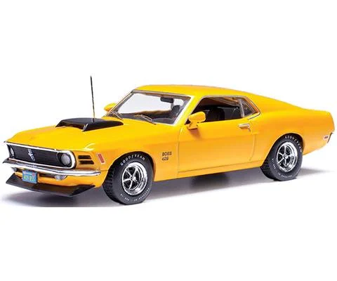 1970 Ford Mustang Boss 429 in Bright Yellow - IXO AMERICA