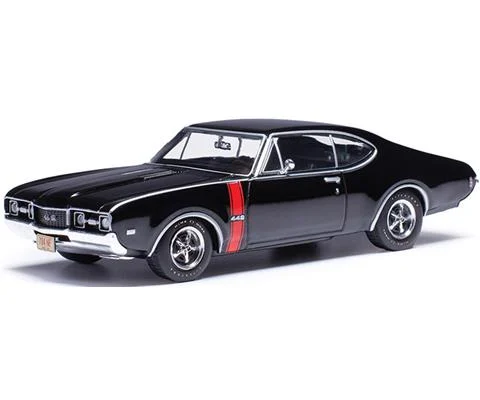 1968 Oldsmobile 442 W-30 in Ebony Black with Red Stripes