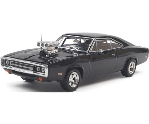 1970 Dodge Charger with Blown Engine in Black - IXO AMERICA