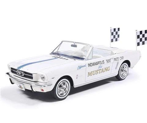 1964 1/2 Ford Mustang Indianapolis 500 Pace Car in White - IXO AMERICA