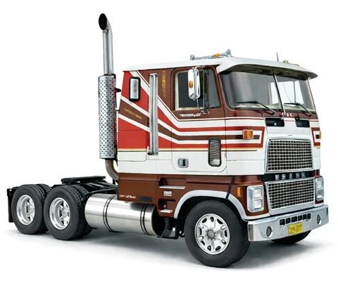 1976 Ford CL 9000 in Brown and Red - IXO AMERICA