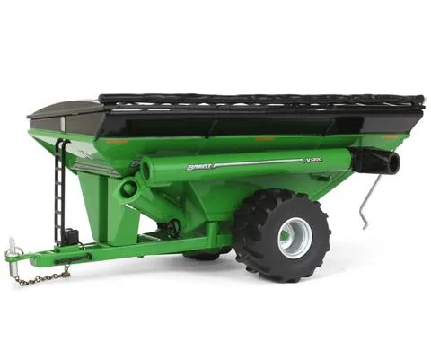 Brent V1300 Grain Cart with Floatation Tires in Green - SPECCAST