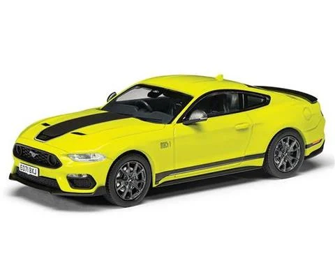 Ford Mustang Mk6 Mach 1 in Grabber Yellow with Black Stripe - CORGI