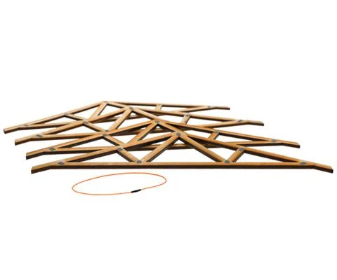 Laser Cut Wooden Trusses with Lifting Kit - WEISS BROTHERS