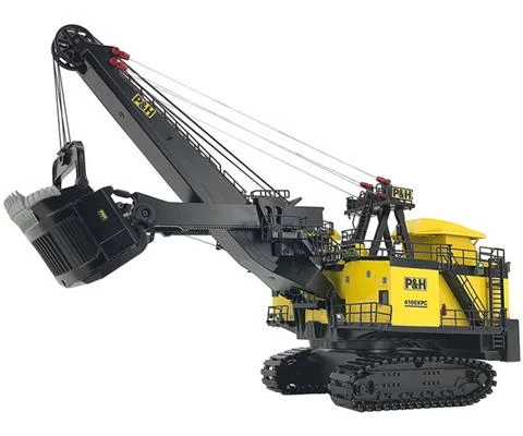 P H 4100 XPC Mining Shovel in Yellow and Black - WEISS BROTHERS