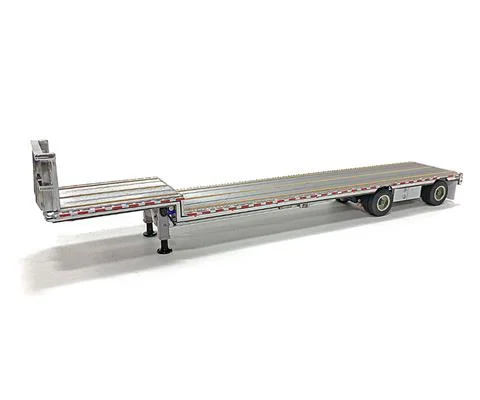 East Drop Deck Flatbed Trailer in Aluminum and Silver - WEISS BROTHERS