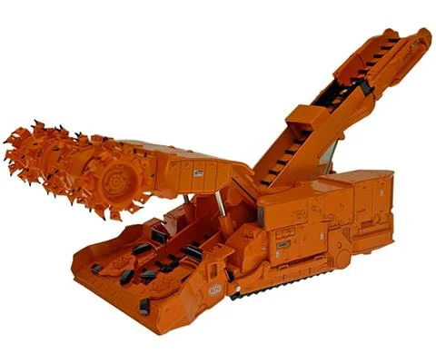 Komatsu 12CM27 Continuous Miner in Orange - WEISS BROTHERS