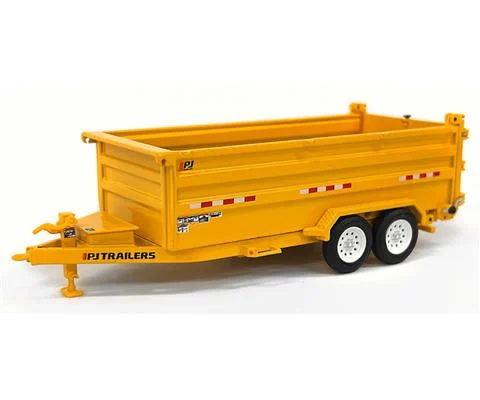 PJ Dump DM Trailer in Yellow - WEISS BROTHERS