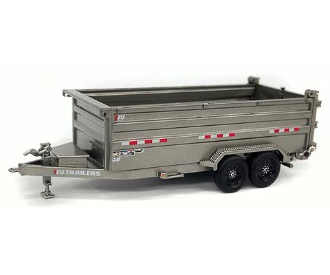 PJ Dump DM Trailer in Silver - WEISS BROTHERS