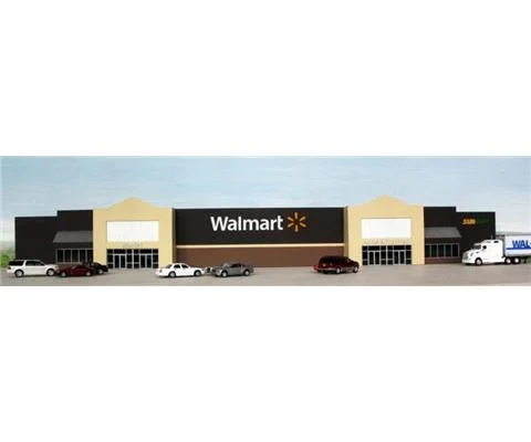 Walmart Supercenter Background Building Model Kit - SUMMIT