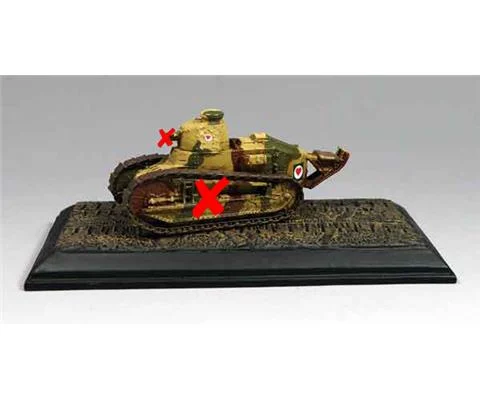 FT-17 Tank - US Army Five of Hearts 344th Tank Battalion - Wings of the Great War