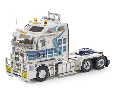Mactrans Heavy Haulage - The Outcast - Kenworth K200 Truck with 2 8 Sleeper Cab in White with Blue Stripes
